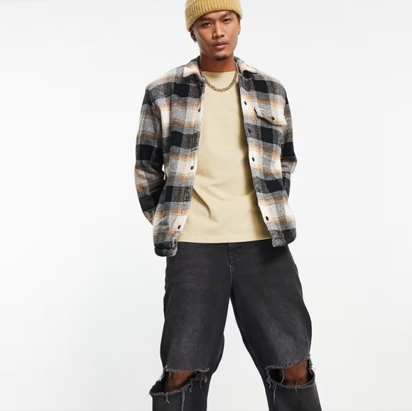 Timberland Insulated Buffalo shirt jacket in beige - Picture 13 of 15